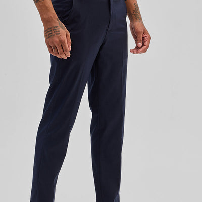 Navy Slim Fit Trousers