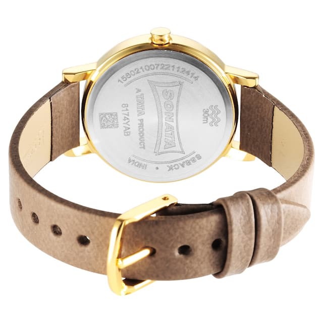 Essentials Silver Dial & Leather Strap