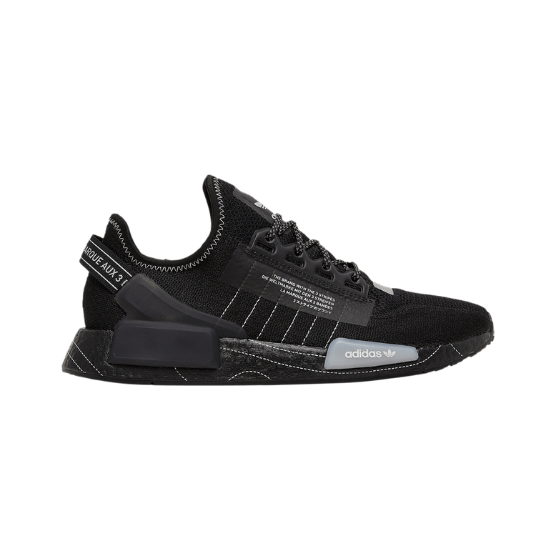 adidas NMD R1 Black White Stitch