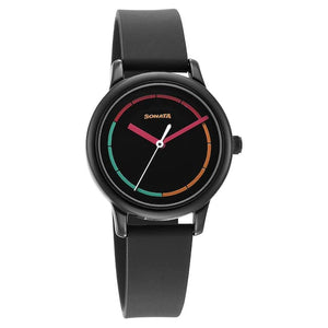 Splash Black Dial & Plastic Strap