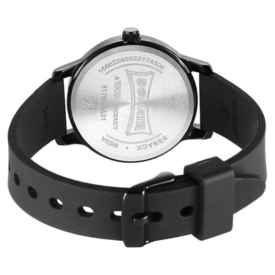 Splash Black Dial & Plastic Strap