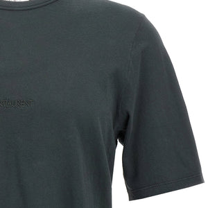 Saint Laurent Logo Embroidery T-shirt