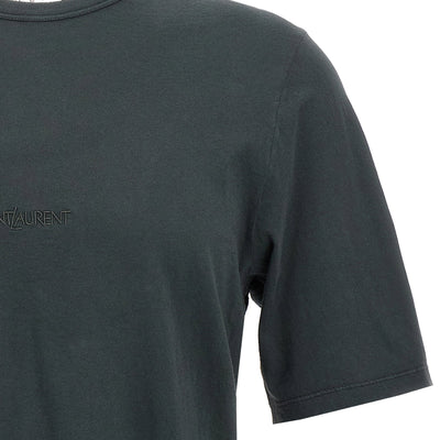 Saint Laurent Logo Embroidery T-shirt
