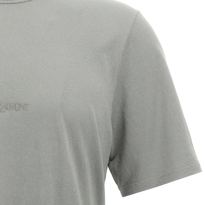 Saint Laurent Logo Embroidery T-shirt