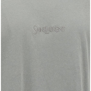 Saint Laurent Logo Embroidery T-shirt