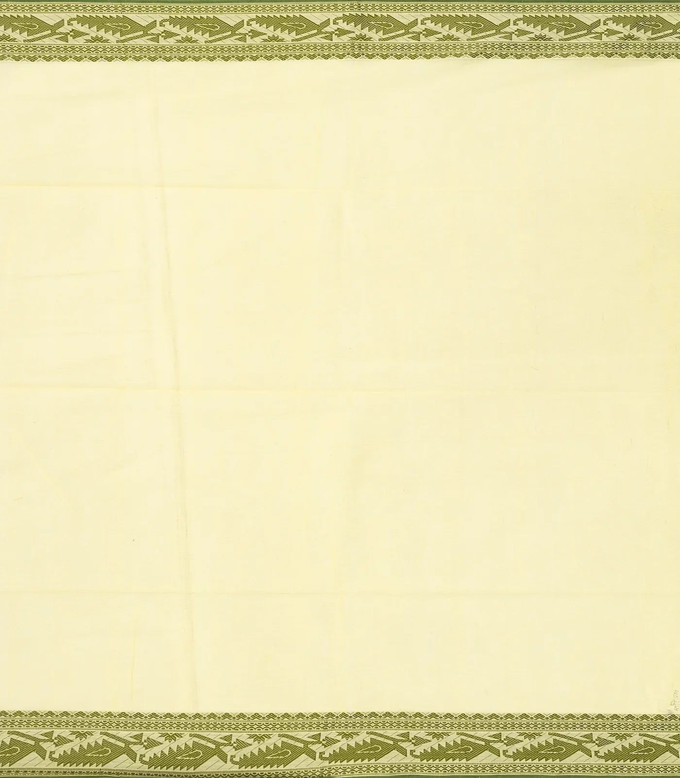 Yellow Handloom Bengal Cotton Saree With Floral Buttas