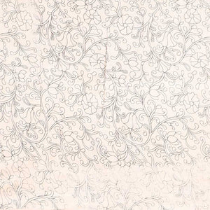 Blue unique floral machine-printed kalamkari cotton saree, contrast floral border & floral & diamond pallu
