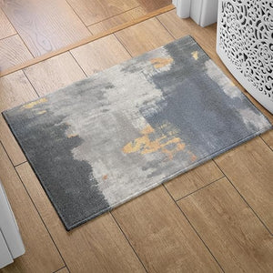 Digital Printed Premium Chenille Floor Carpet Mat, Super Soft Rug with Anti-Skid Backing, Modern Distressed Design - ACR005
