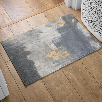 Digital Printed Premium Chenille Floor Carpet Mat, Super Soft Rug with Anti-Skid Backing, Modern Distressed Design - ACR005