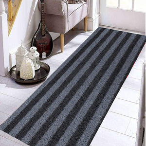 Kuber Industries Rubber 1 Piece Floor Mat Door Mat 2x6 Feet (Brown & Grey)-CTKTC29699