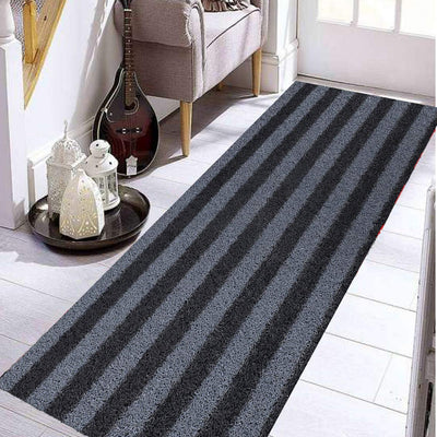 Kuber Industries Rubber 1 Piece Floor Mat Door Mat 2x6 Feet (Brown & Grey)-CTKTC29699