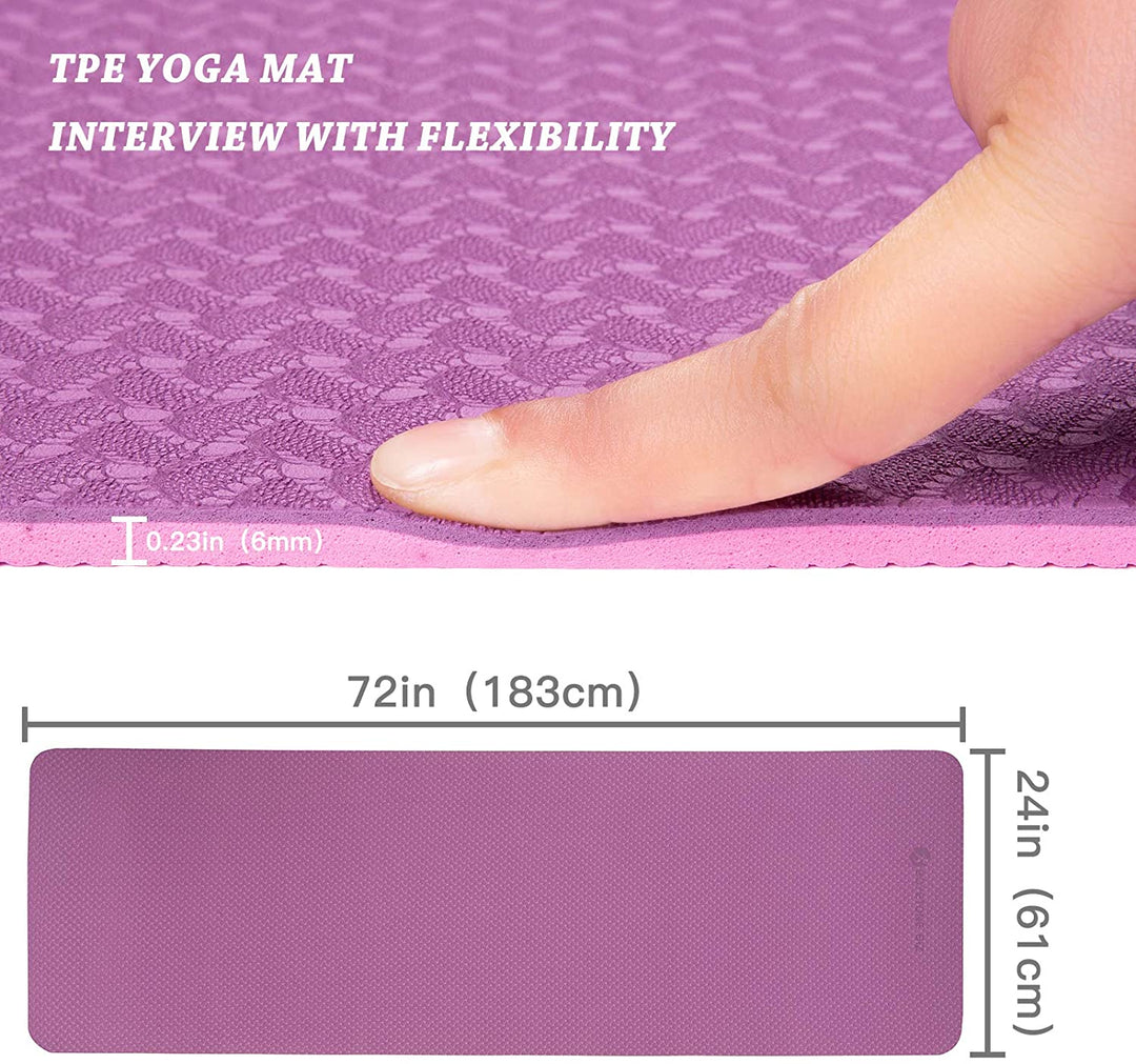 Premium Dual Colour Yoga Fitness Mat