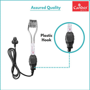 Candes Magic Mark Shock-Proof & Water-Proof 1000 W Immersion Heater Rod (Black)