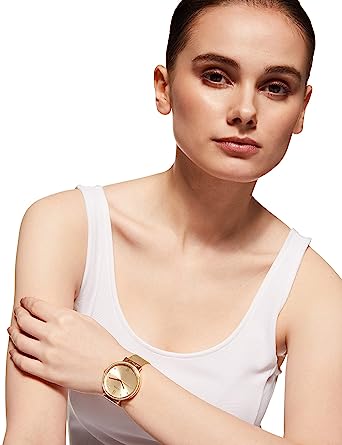 Guess Analog Gold Dial Women 38mm