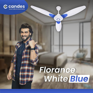 IOT Smart Wi-Fi - Works With Alexa, Google Assistant, Remote & Candes App (White Blue)