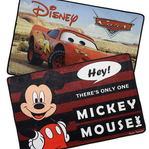 Kuber Industries Disney Mickey Mouse Cars 2 Pieces Anti-Slip Door Mat 23
