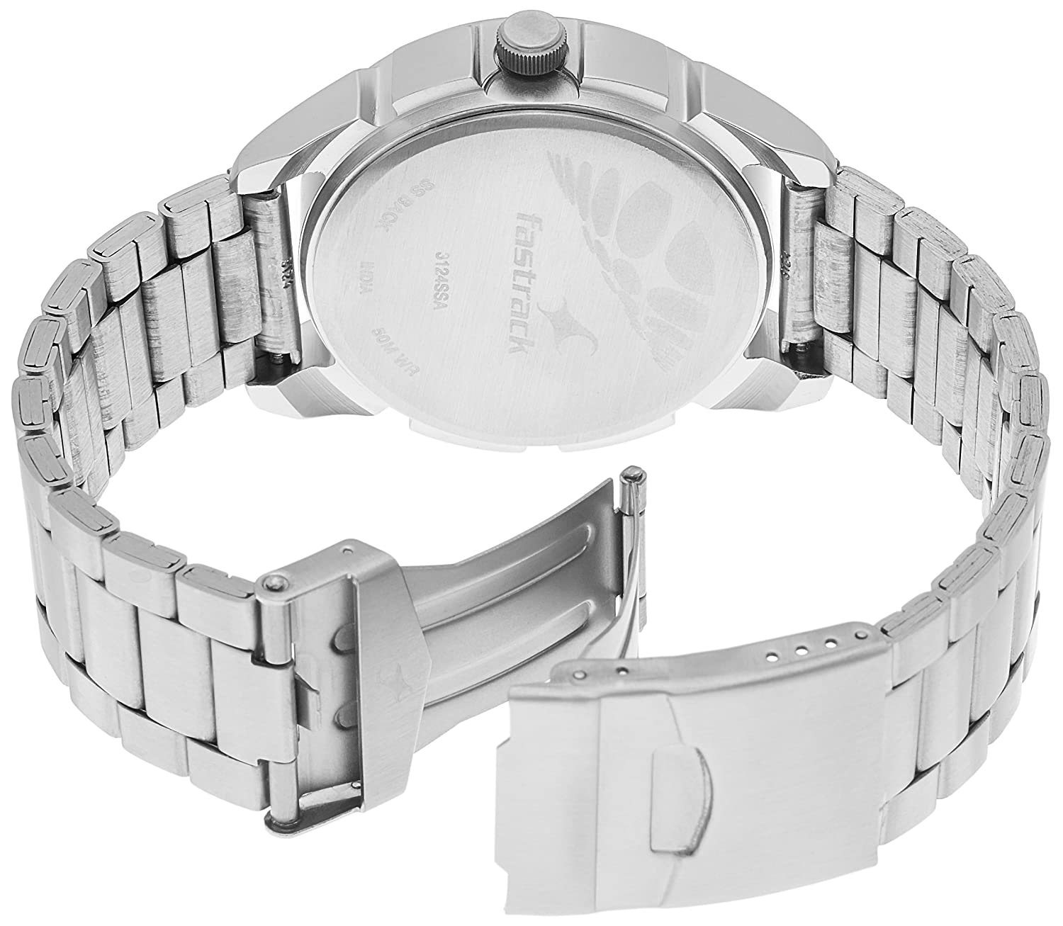 Fastrack Black & Silver