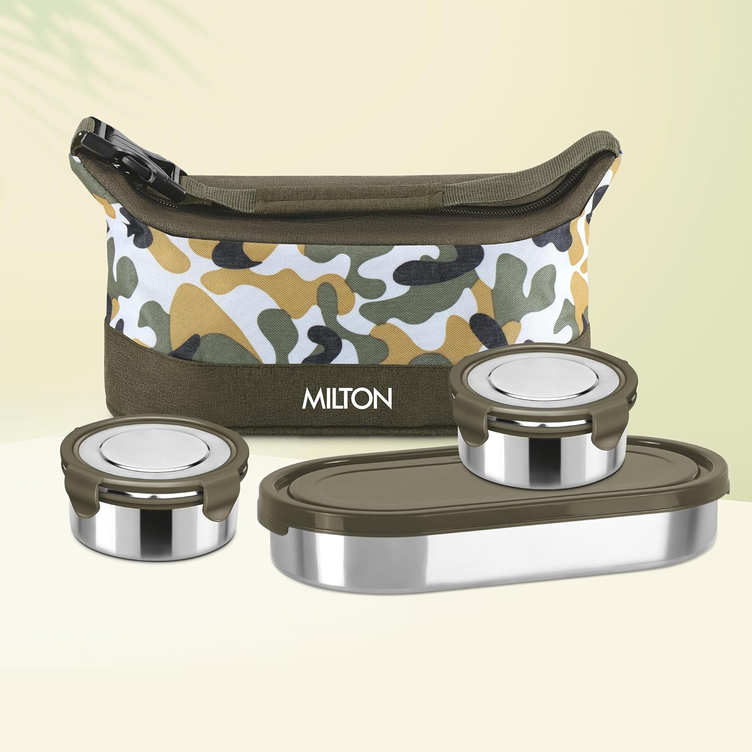 Camo Delight Stainless Steel Tiffin with Insulated Jacket (Milton)