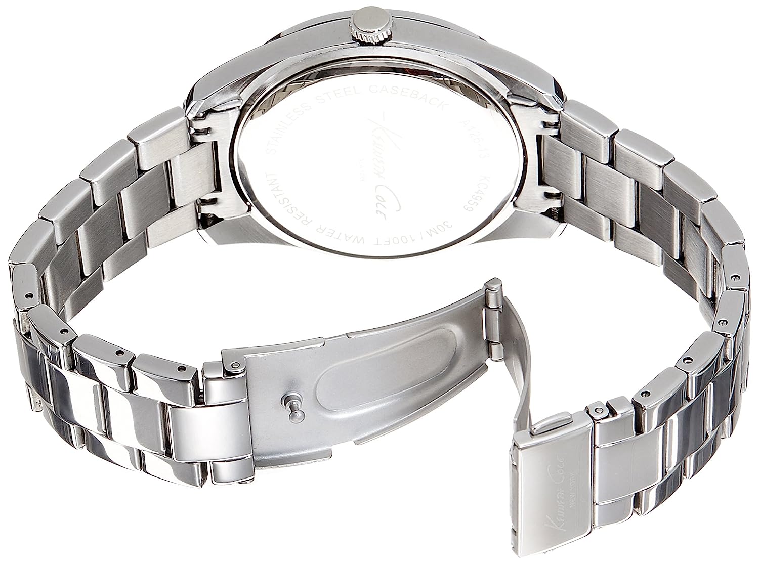 Kenneth Cole Crystal Silver Dial Women 39mm
