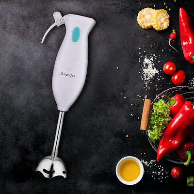 Candes Hand Blender 250 Watts, 1 Year Warranty, White - Green