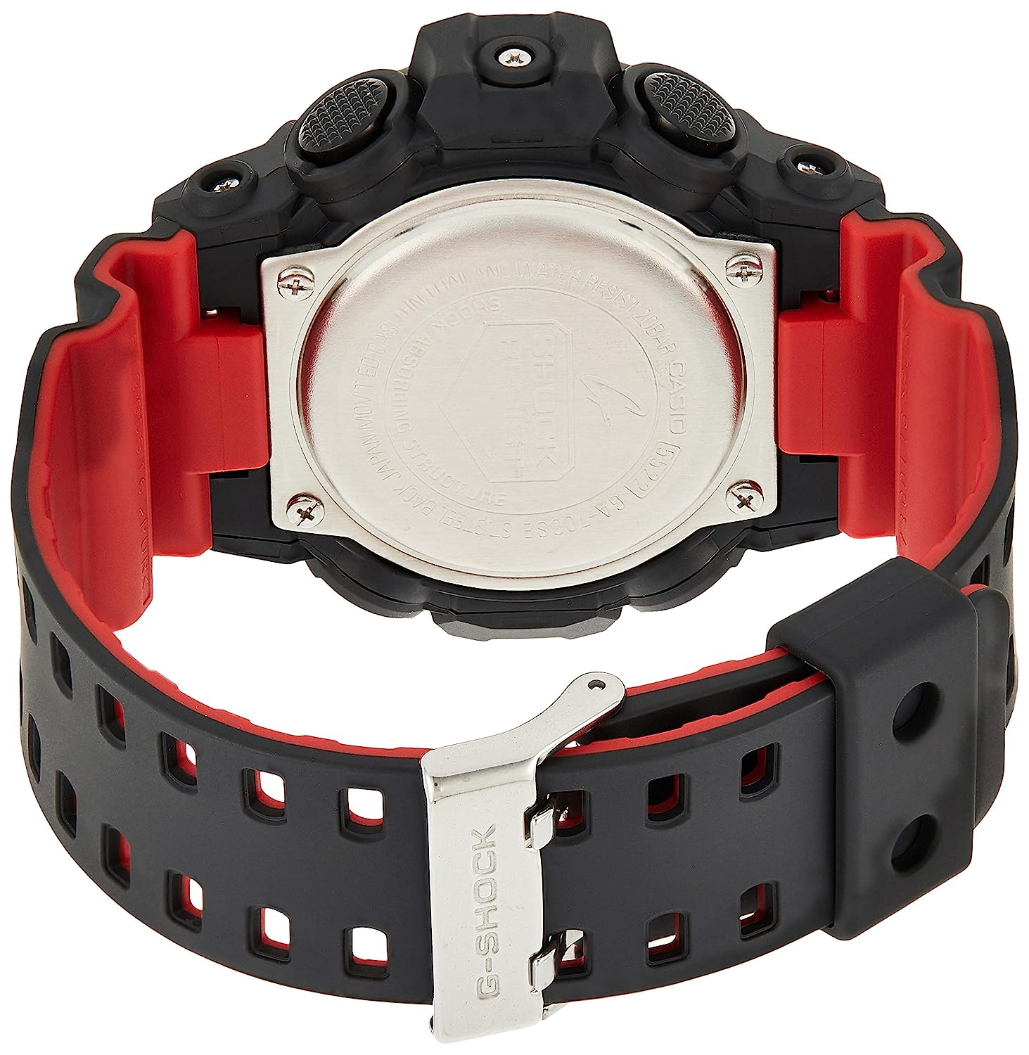 Casio G-Shock Black & Red Dial Men 53.4mm