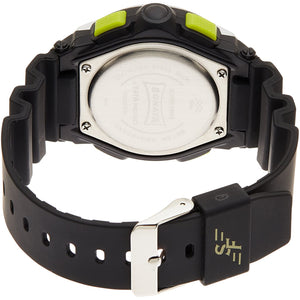 SF Grey & Green Dial Plastic Strap