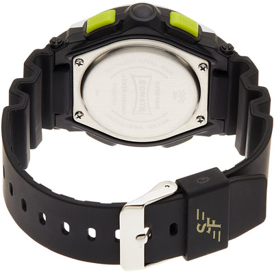 SF Grey & Green Dial Plastic Strap
