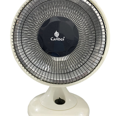 Candes Energy-Saving Noiseless Sun Room Heater with Oscillating Function, 700-750 Watts - Ivory
