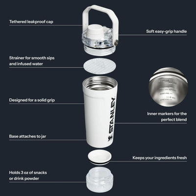 Stanley The Activate Shaker Bottle | 20 OZ Chalk