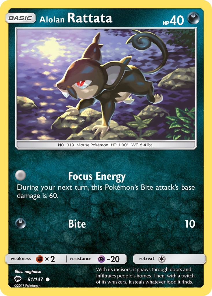 Alolan Rattata - 81/147 - Common