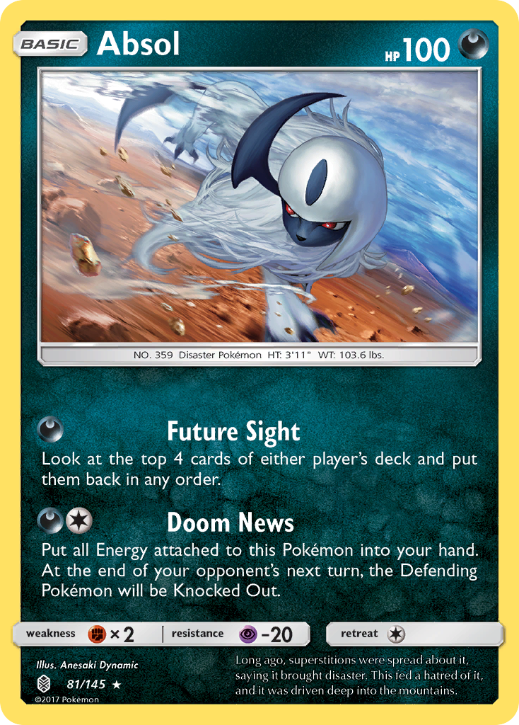 Absol - 81/145 - Rare Holo