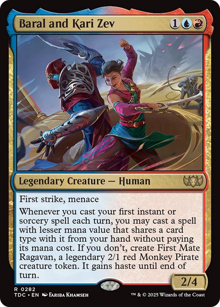 Baral and Kari Zev [282] [Tarkir: Dragonstorm: Commander] [Non-Foil]