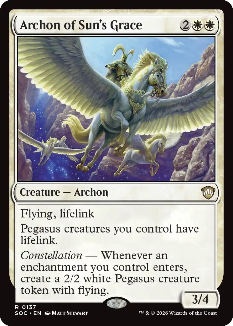 Archon of Sun's Grace [137] [Secrets of Strixhaven: Commander] [Non-Foil]