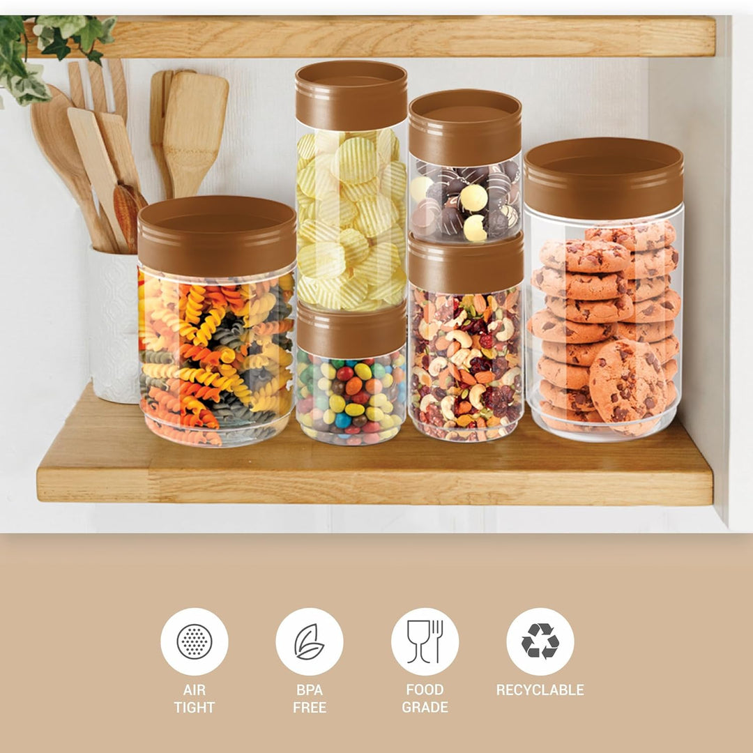 Stack It Round Jar Set 9 Pcs (Milton)