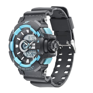 SF Hustler Black & Sky blue Analog-Digital
