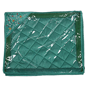 Kuber Industries Silk 9 Pieces Single Packing Saree Cover (Green) -CTLTC10609