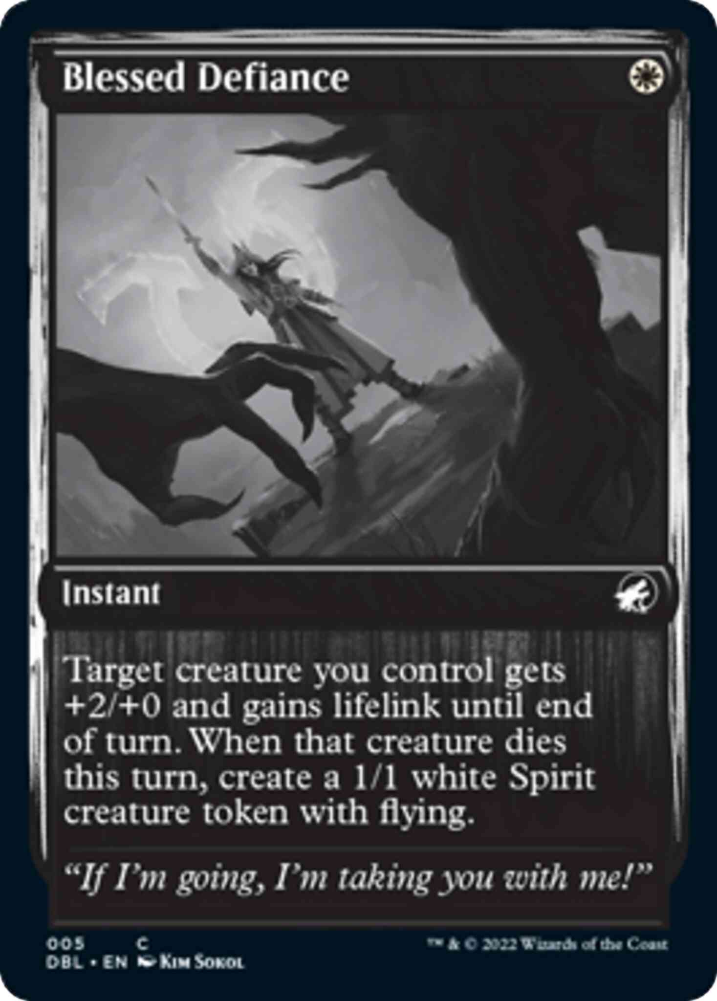 Blessed Defiance [5] [Innistrad: Double Feature] [Non-Foil]