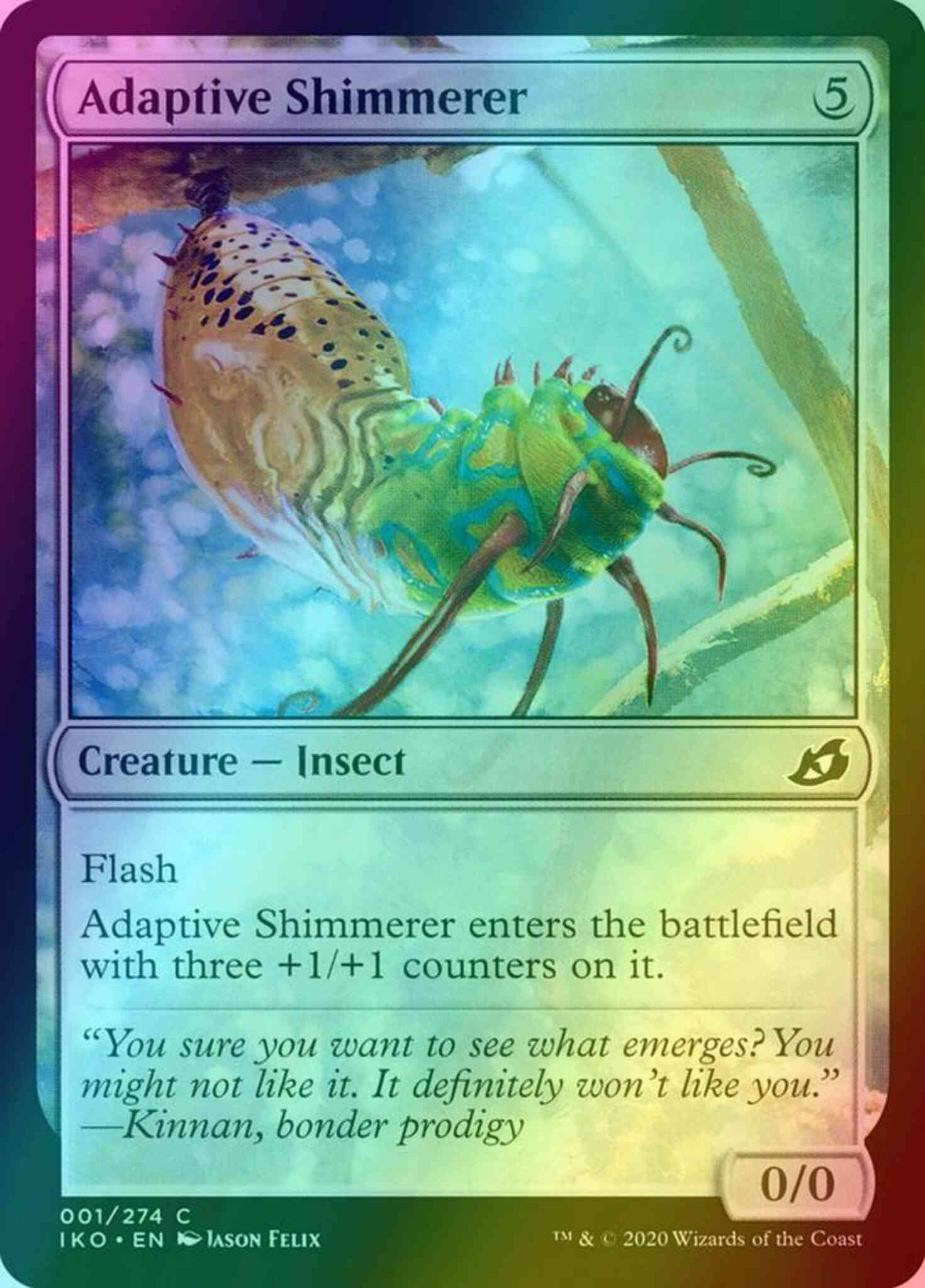 Adaptive Shimmerer [1] [Ikoria: Lair of Behemoths] [Foil]