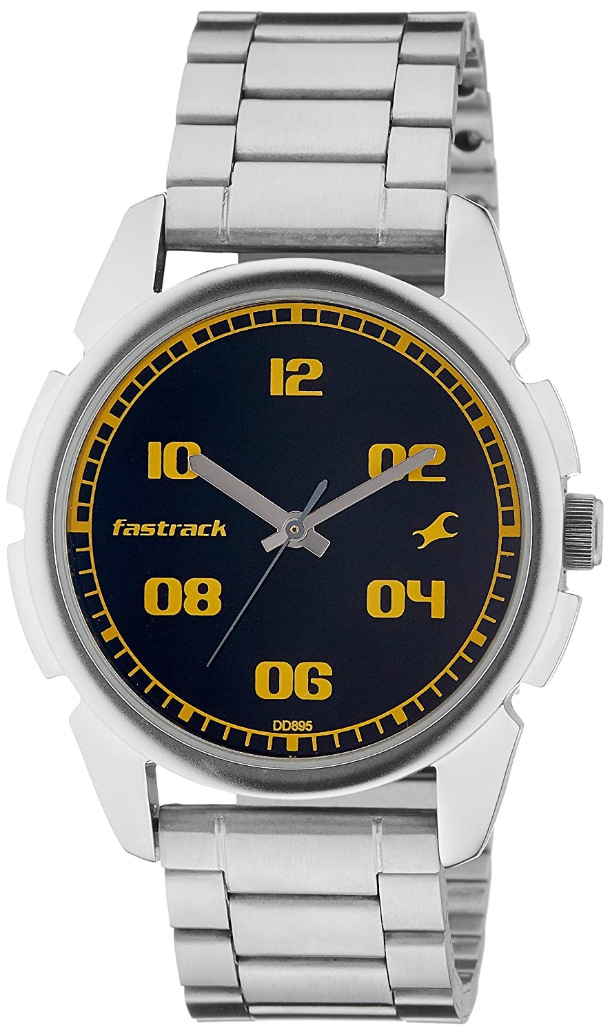 Fastrack Black & Silver