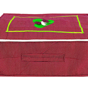 Kuber Industries Dot Printed Cotton Saree Cover, Wardrobe Organizer-Pack of 2 (Red)-HS_38_KUBMART20972