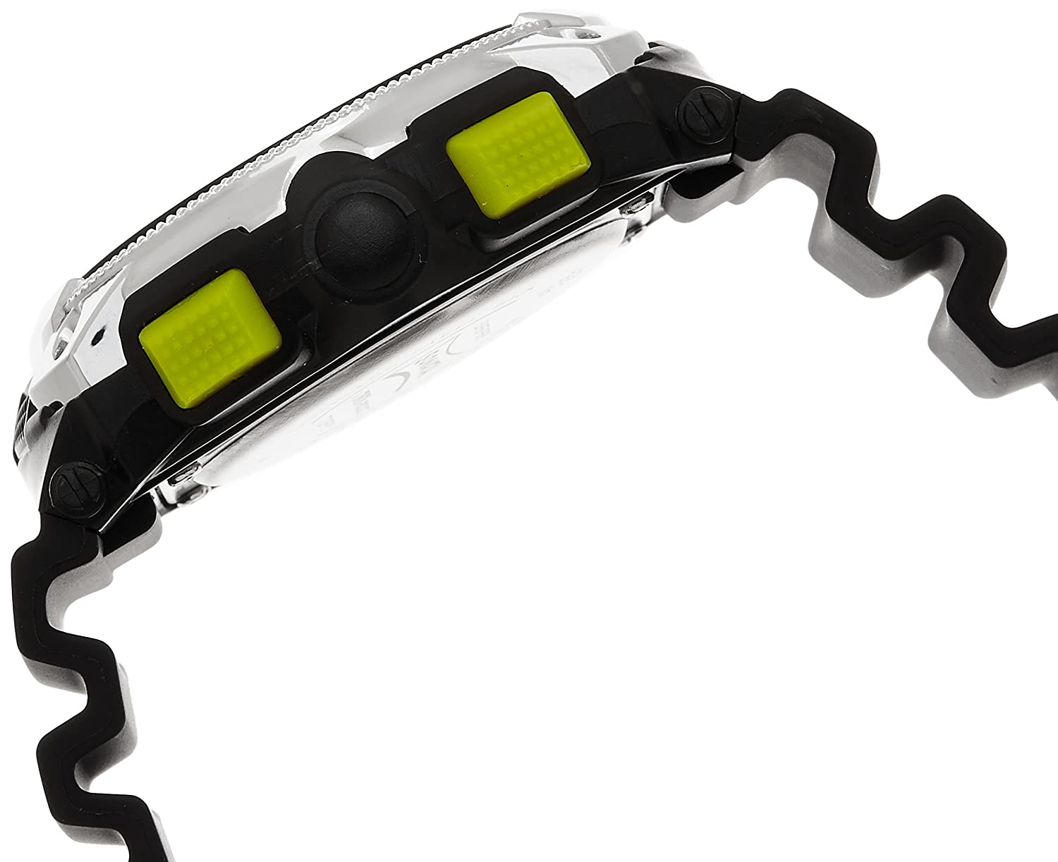 SF Grey & Green Dial Plastic Strap