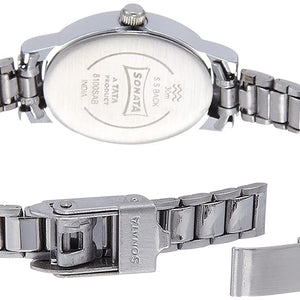 Sonata Silver Dial & Silver Stainless Steel Strap