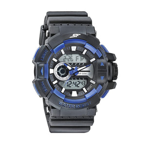 SF Hustler Black & blue Analog-Digital