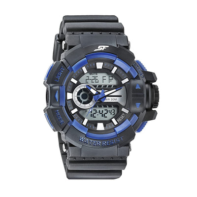 SF Hustler Black & blue Analog-Digital