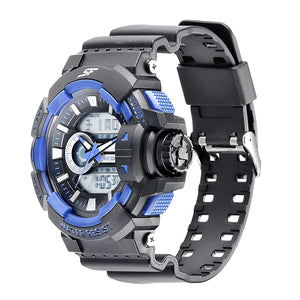 SF Hustler Black & blue Analog-Digital