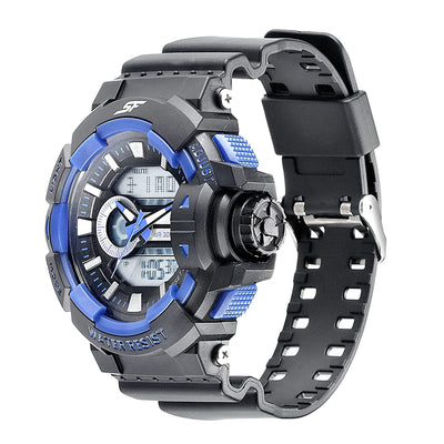 SF Hustler Black & blue Analog-Digital