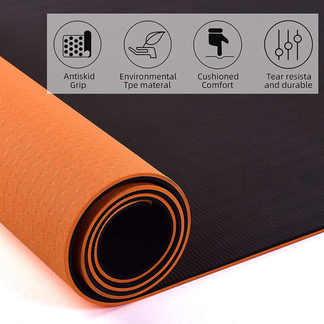 Premium Dual Colour Yoga Fitness Mat