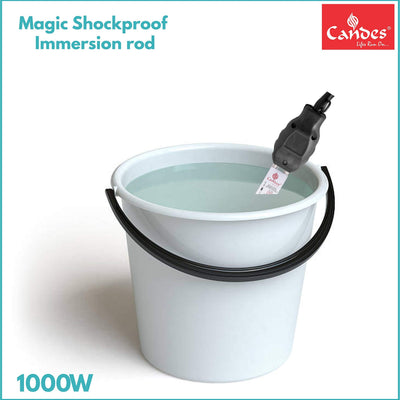 Candes Magic Mark Shock-Proof & Water-Proof 1000 W Immersion Heater Rod (Black)