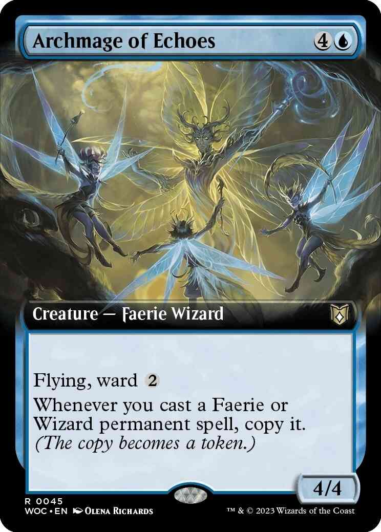 Archmage of Echoes [45] [Extended Art] [Wilds of Eldraine: Commander] [Non-Foil]