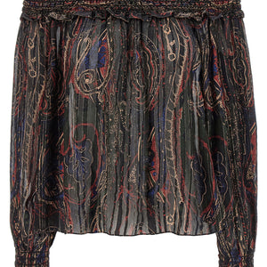 Saint Laurent Smock Stitch Blouse